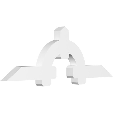 Ekena Millwork Ericson Architectural Grade PVC Gable Bracket, 72"W x 24"H x 4"D x 6"F, 8/12 Pitch GBP072X24X0406ERI00